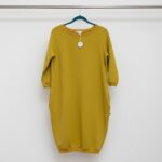 Dámské mikinové šaty - Mustard